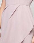 Cardinal Femme Elegan Dress Wanita