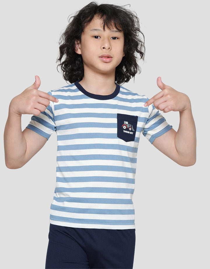Little M Stripe Yarn Set Pakaian Anak Laki-Laki