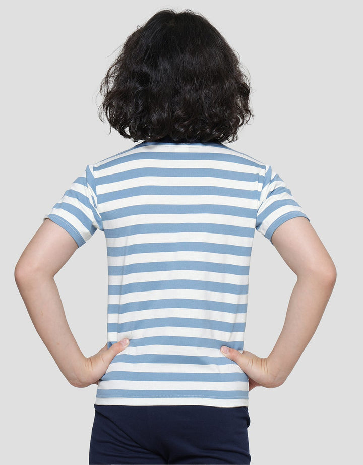 Little M Stripe Yarn Set Pakaian Anak Laki-Laki