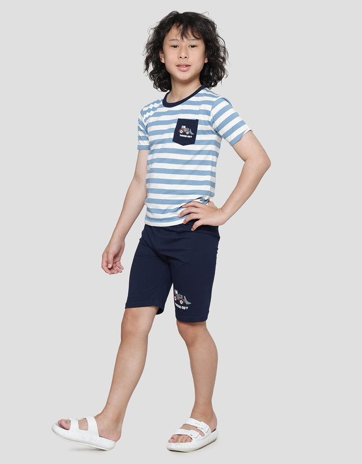 Little M Stripe Yarn Set Pakaian Anak Laki-Laki