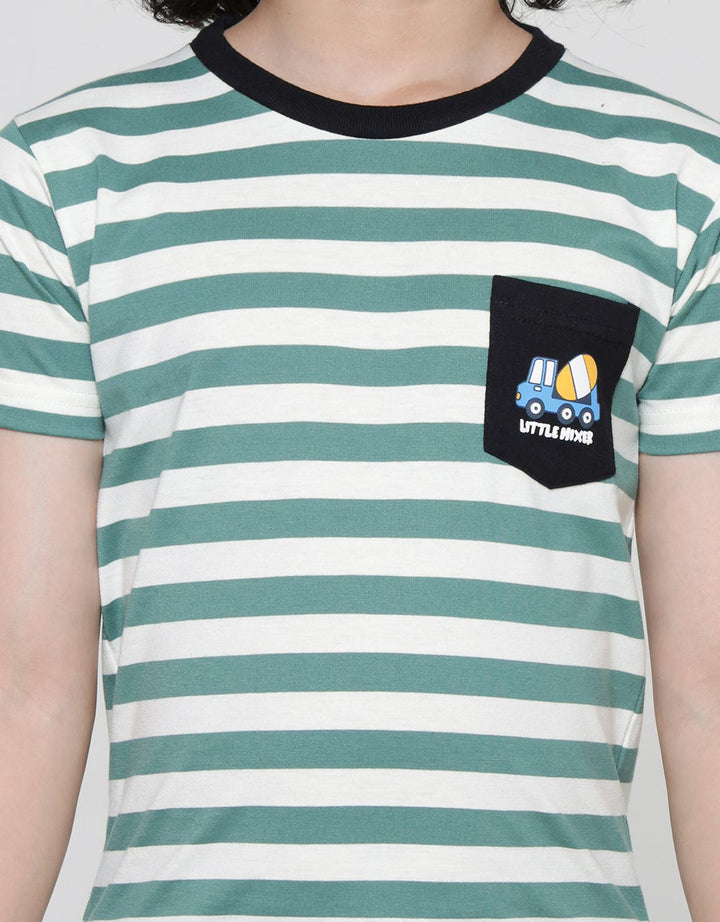 Little M Stripe Yarn Boys Clothing Set