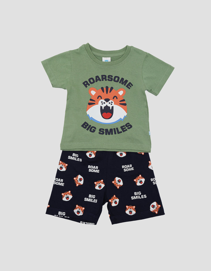 Pipiniko Lion Big Smile Set Pakaian Anak Laki-laki