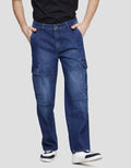 Nevada Big Pocket Cargo Malvin Celana Denim Pria