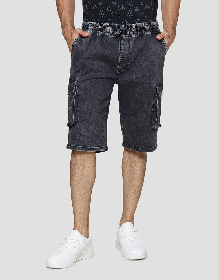 Nevada Denim Recycle Cargo Panther Celana Pendek Pria