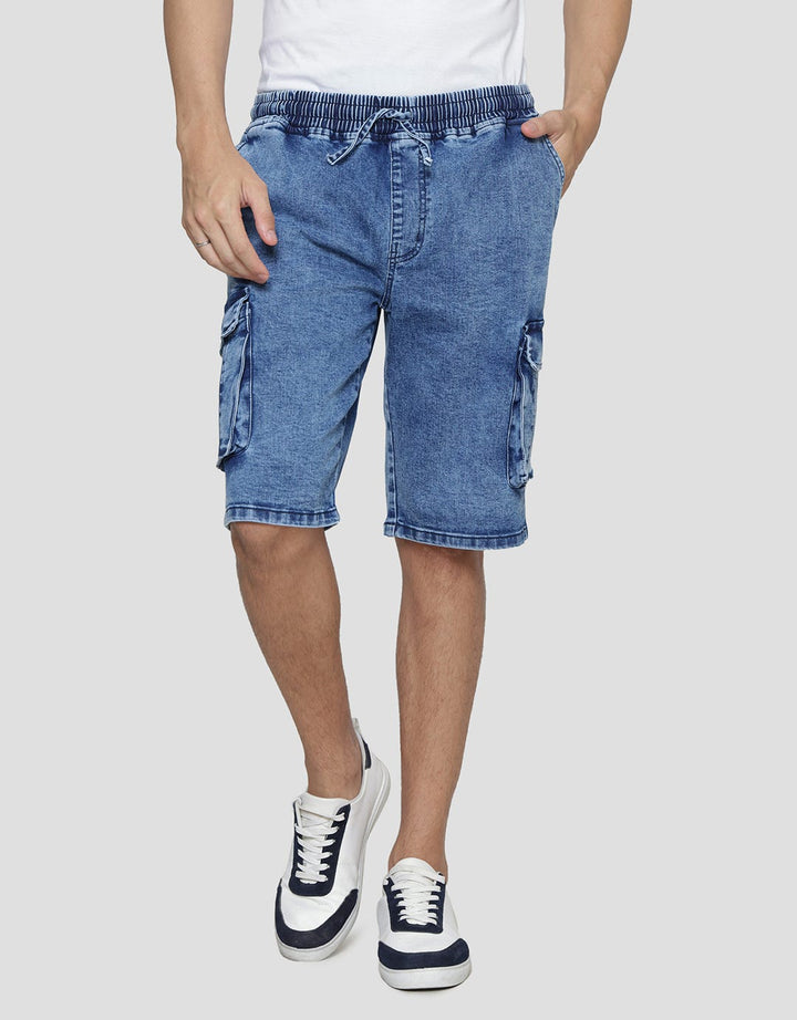 Nevada Denim Recycle Cargo Panther Celana Pendek Pria
