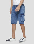 Nevada Denim Recycle Cargo Panther Celana Pendek Pria