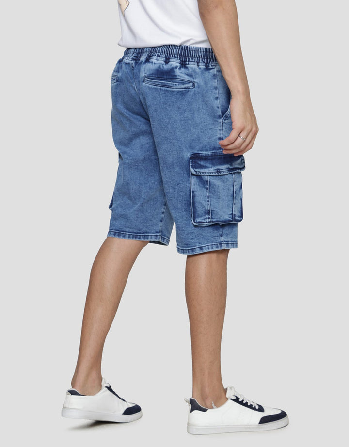 Nevada Denim Recycle Cargo Panther Celana Pendek Pria