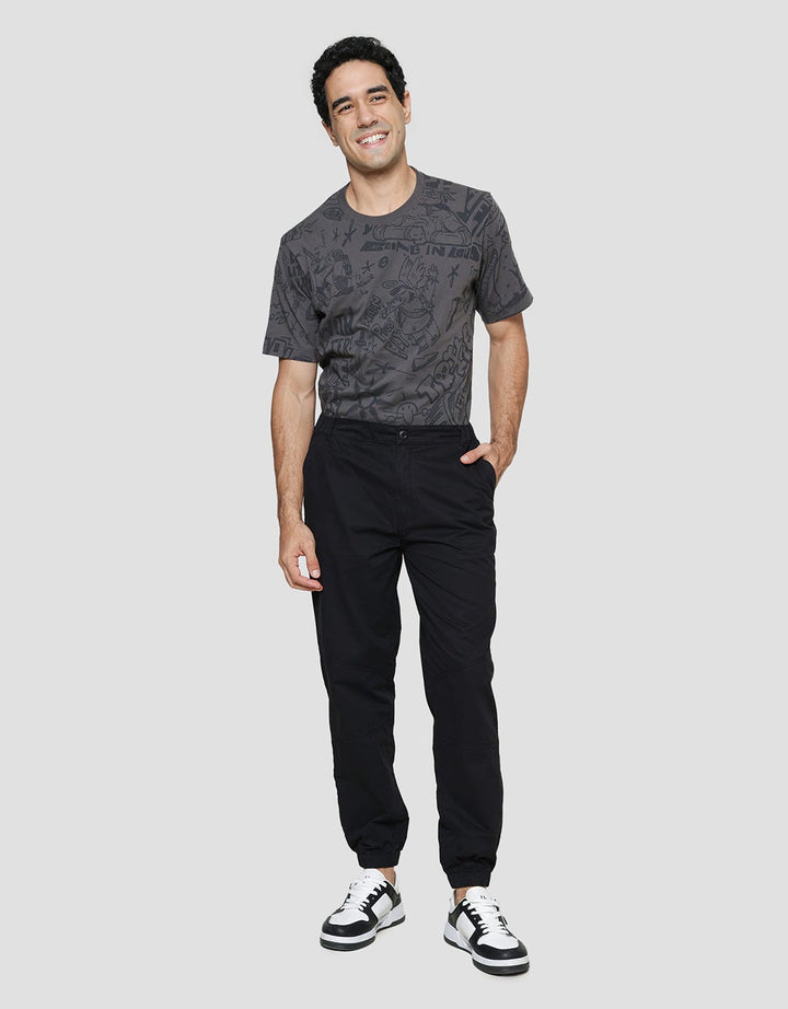 Nevada Cut And Sewn Plain Celana Jogger Pria