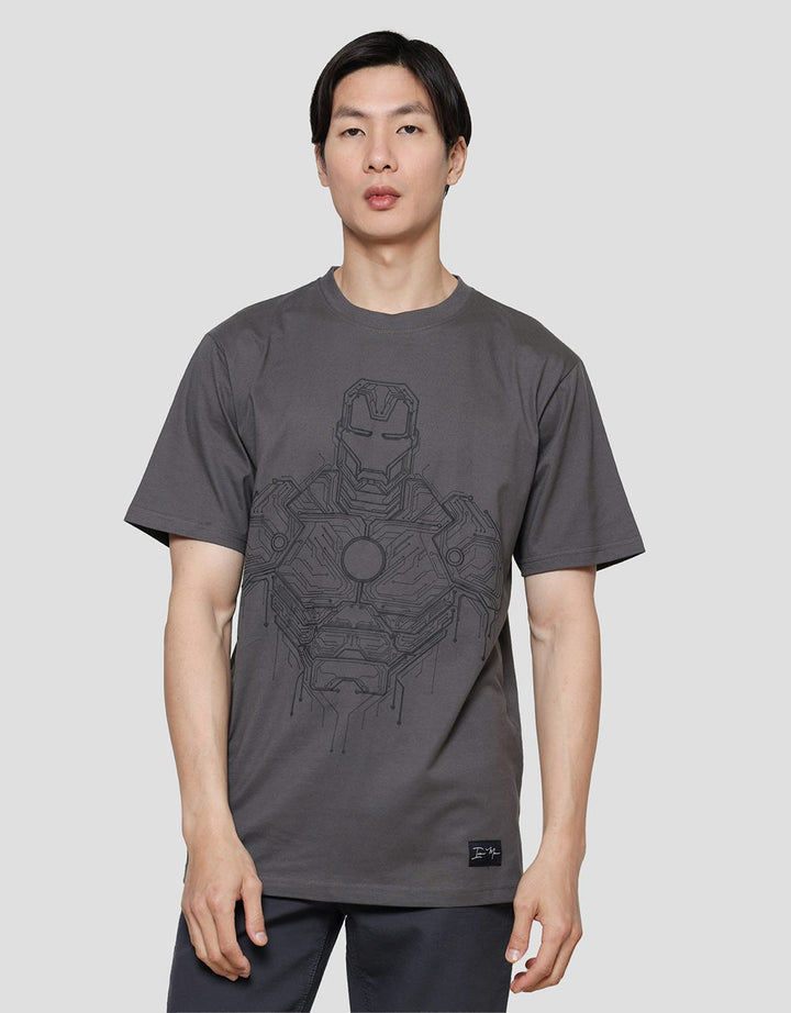 Marvel Ironman Body In Puff Kaos Lengan Pendek Pria