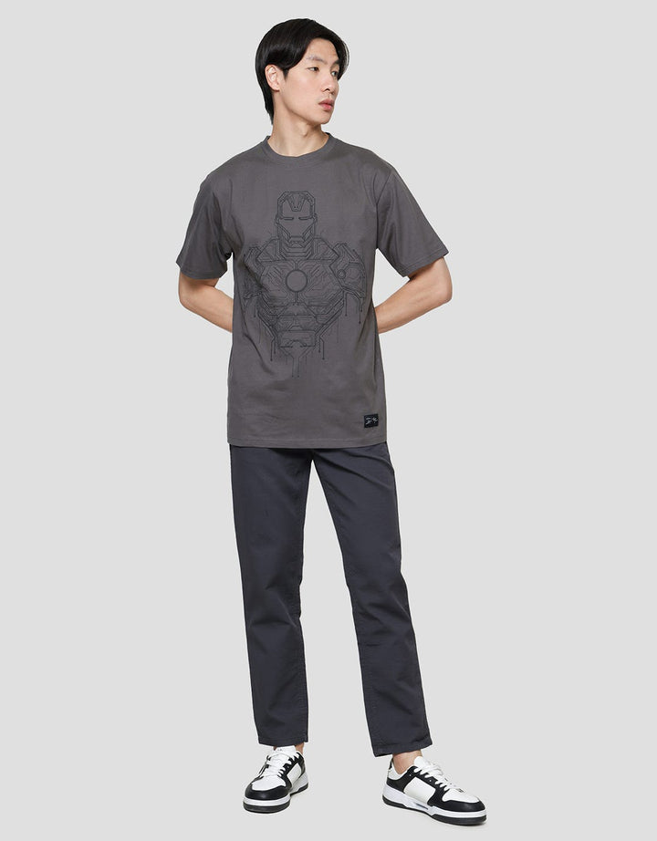 Marvel Ironman Body In Puff Kaos Lengan Pendek Pria