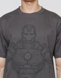 Marvel Ironman Body In Puff Kaos Lengan Pendek Pria