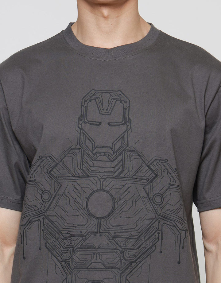 Marvel Ironman Body In Puff Kaos Lengan Pendek Pria