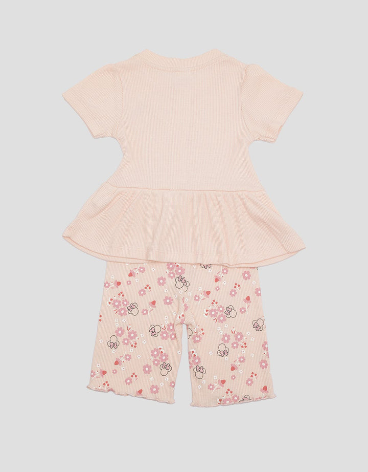 Disney Minnie Peplum Set Pakaian Anak Perempuan