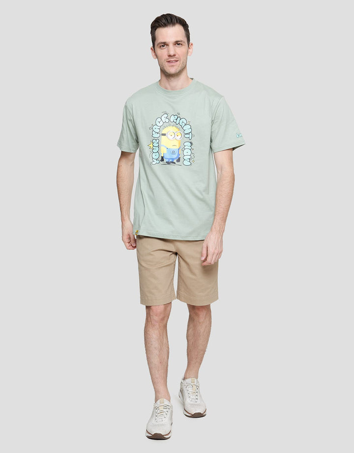 Nevada Minions Print Kaos Casual Pria