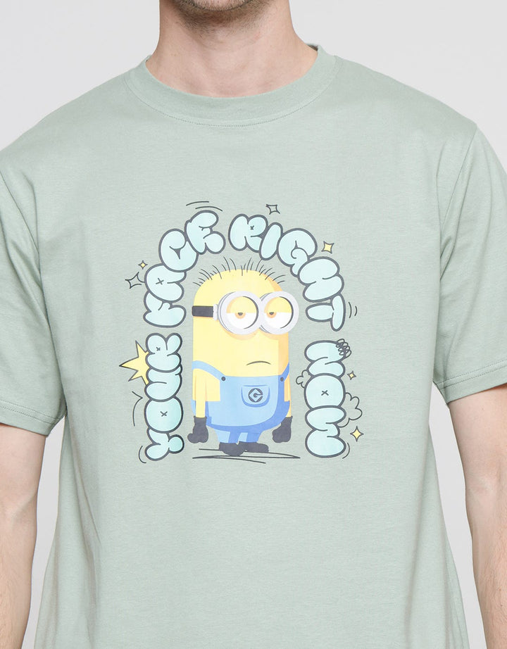 Nevada Minions Print Kaos Casual Pria