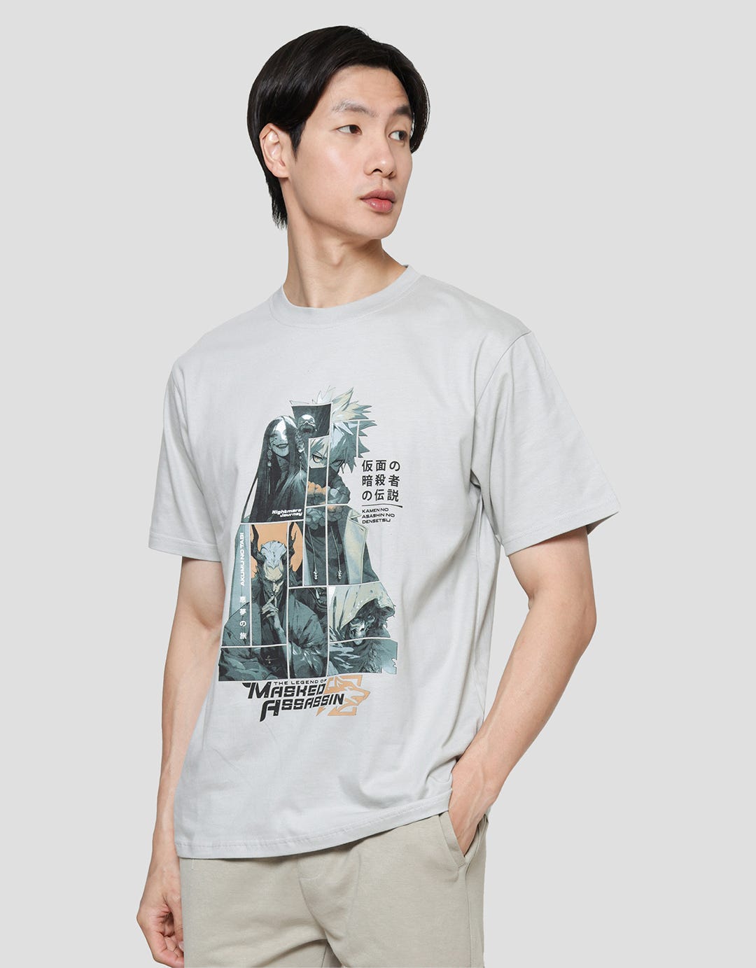 Nevada Anime Print Men's Casual T-Shirt