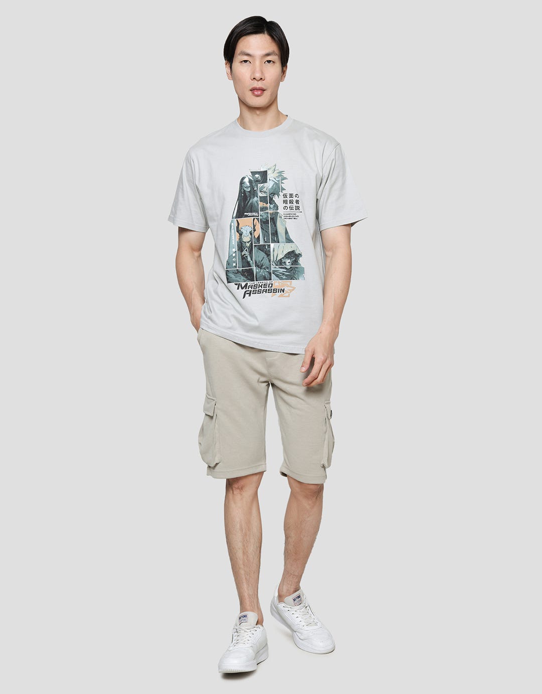 Nevada Anime Print Men's Casual T-Shirt