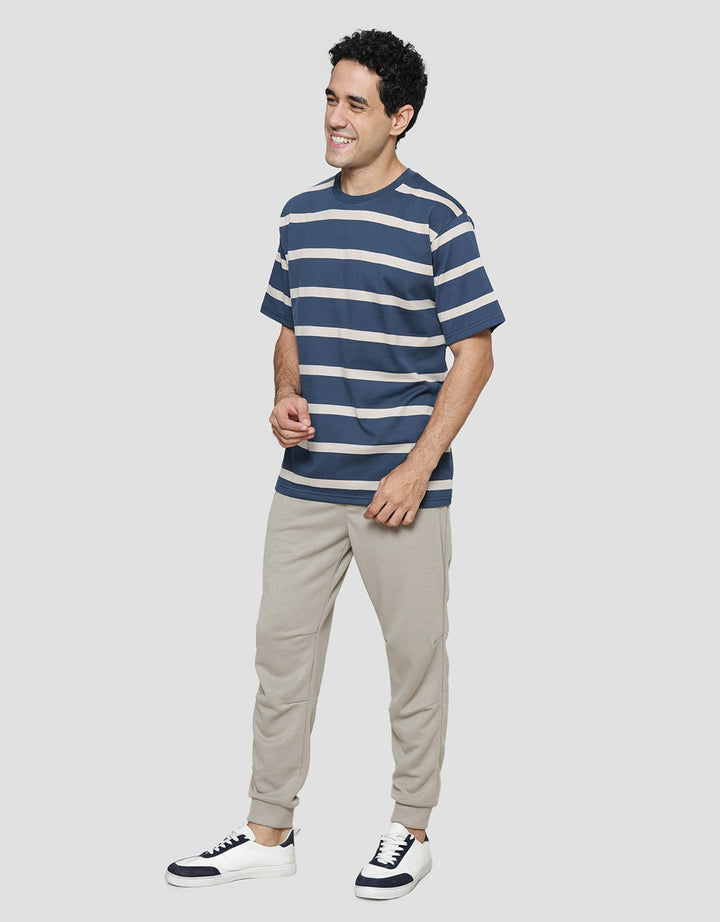 Nevada Stripe Balance Kaos Casual Pria