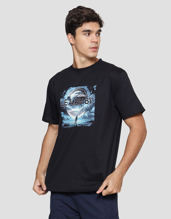 Nevada Learn By Exploring Kaos Casual Pria