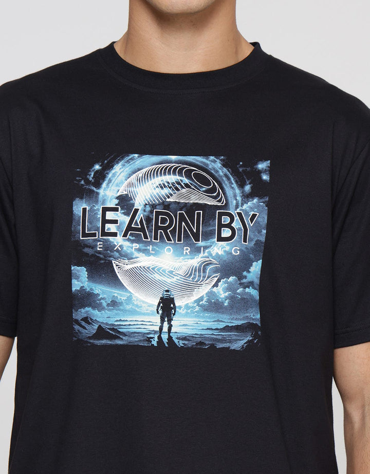 Nevada Learn By Exploring Kaos Casual Pria