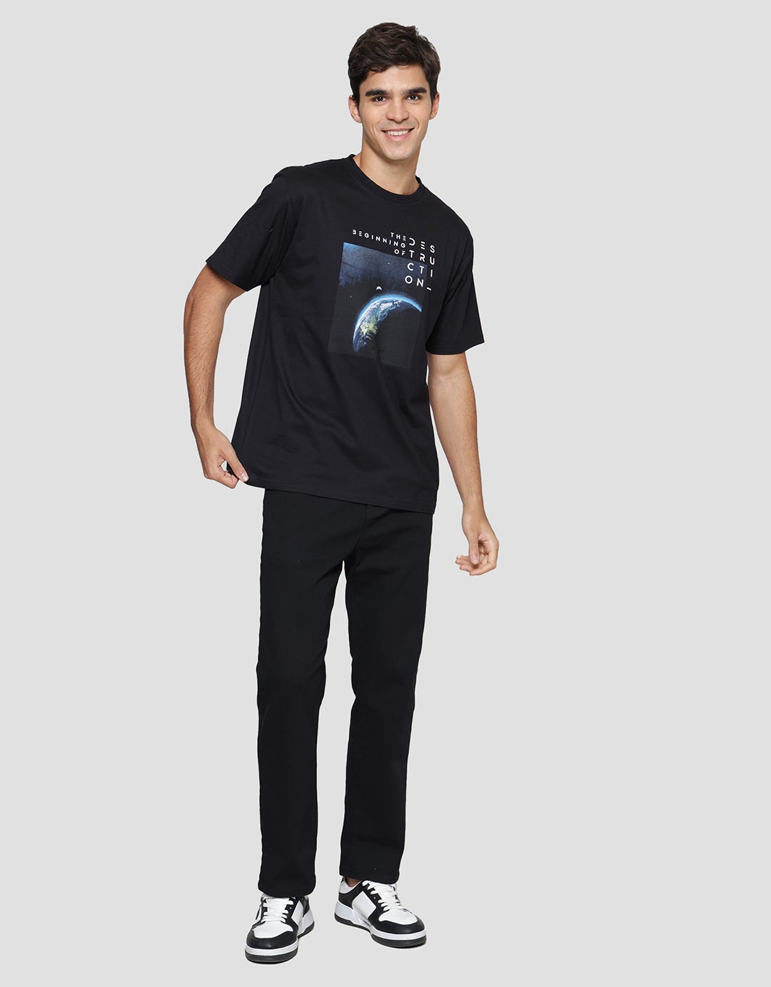 Nevada Beginning Planet Kaos Casual Pria