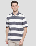 Nevada Jersey Stripe Kaos Kerah Pria