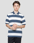 Nevada Jersey Stripe Kaos Kerah Pria