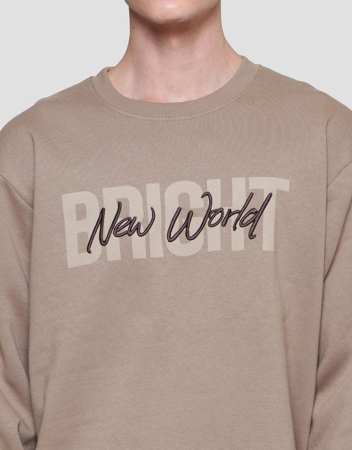 Nevada Wording Bright New World Sweater Pria