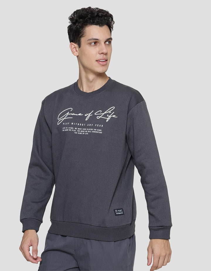 Nevada Wording Print Sweater Pria