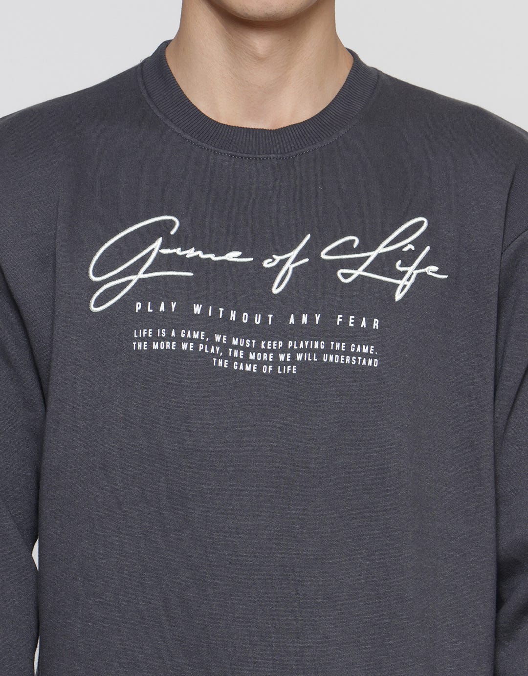 Nevada Wording Print Sweater Pria