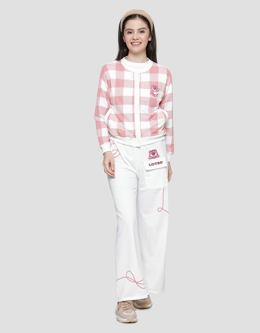 Disney Full Print Pattern Print Lotso Jaket Wanita