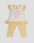 Pipiniko Legging Bunny Life Is Sweet One Set Anak Perempuan