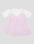 Little M Korea Two Tone Dress Anak Perempuan
