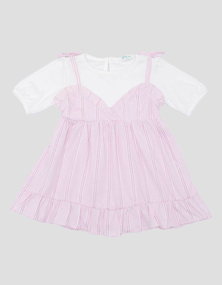 Little M Korea Two Tone Dress Anak Perempuan