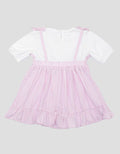 Little M Korea Two Tone Dress Anak Perempuan