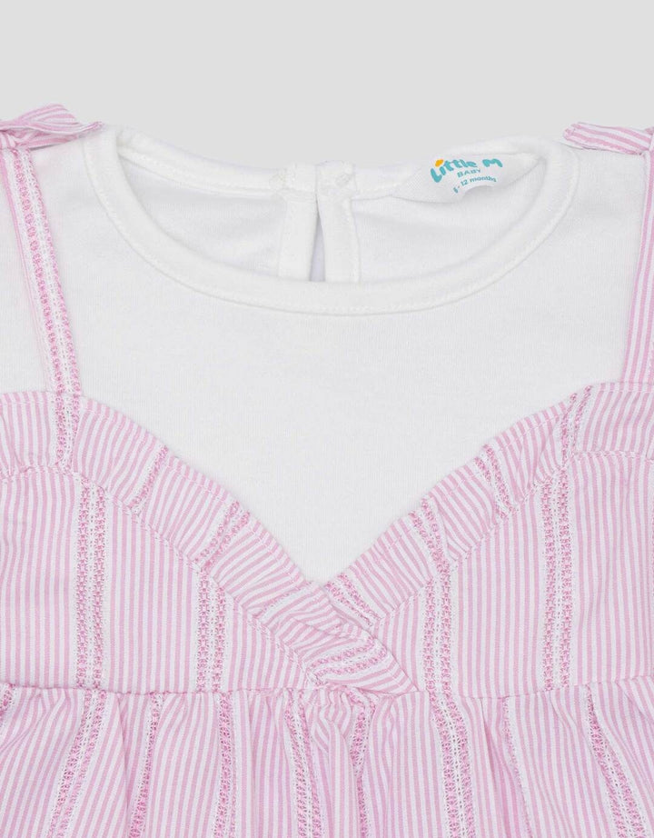 Little M Korea Two Tone Dress Anak Perempuan