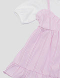 Little M Korea Two Tone Dress Anak Perempuan