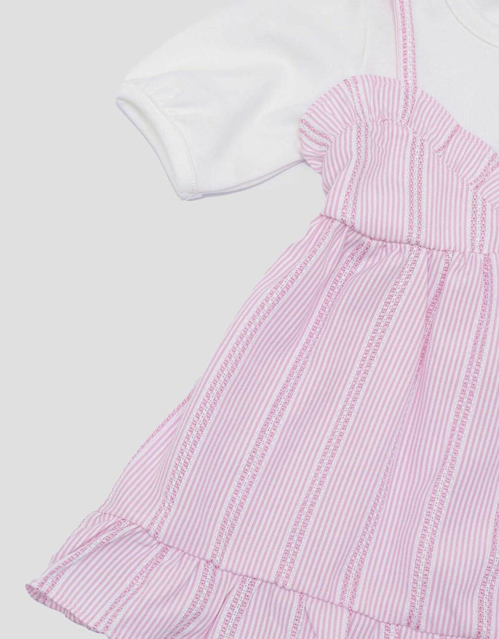 Little M Korea Two Tone Dress Anak Perempuan