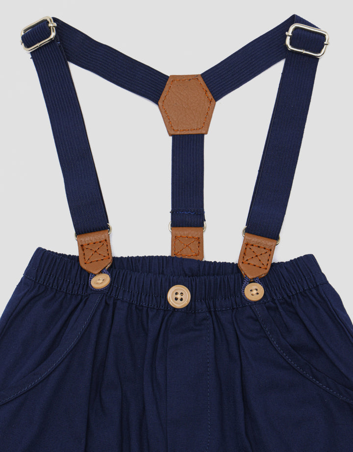 Pipiniko Formal Suspender Print Transport One Set Bayi Laki-Laki