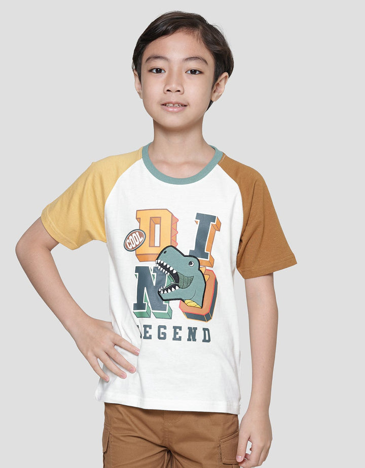 Little M  Raglan Cool Dino Legend Kaos Anak Laki-Laki