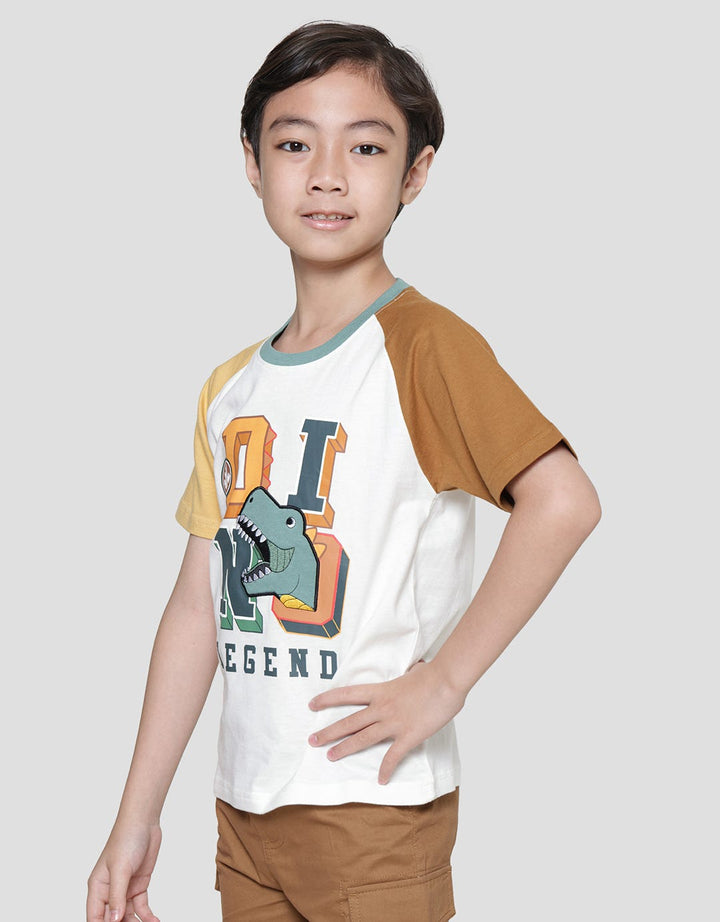 Little M  Raglan Cool Dino Legend Kaos Anak Laki-Laki