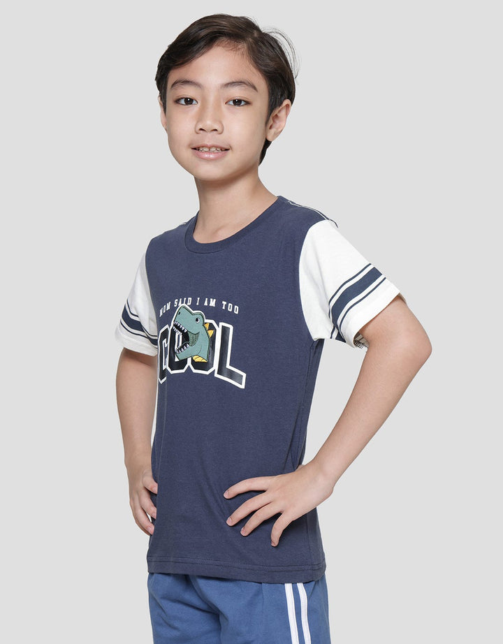 Little M Cool Dino Aplikasi Kaos Anak Laki-Laki