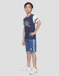 Little M Cool Dino Aplikasi Kaos Anak Laki-Laki