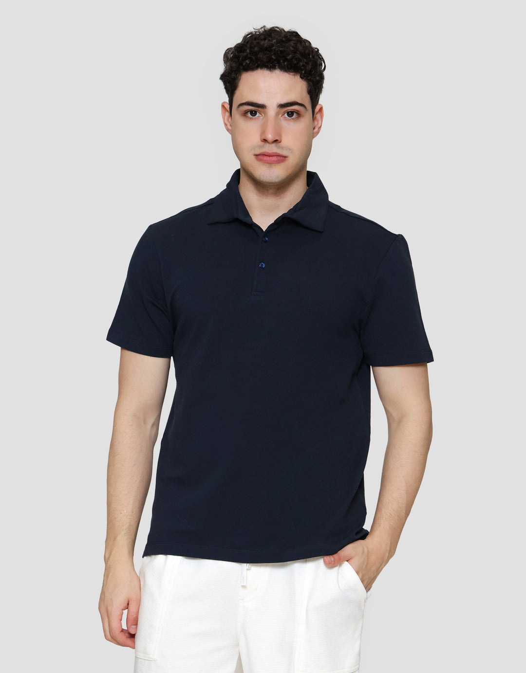 Cole NYC Twill Men's Collared T-Shirt