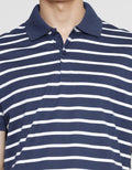 Cole Stripe Classic Men's Collared T-Shirt
