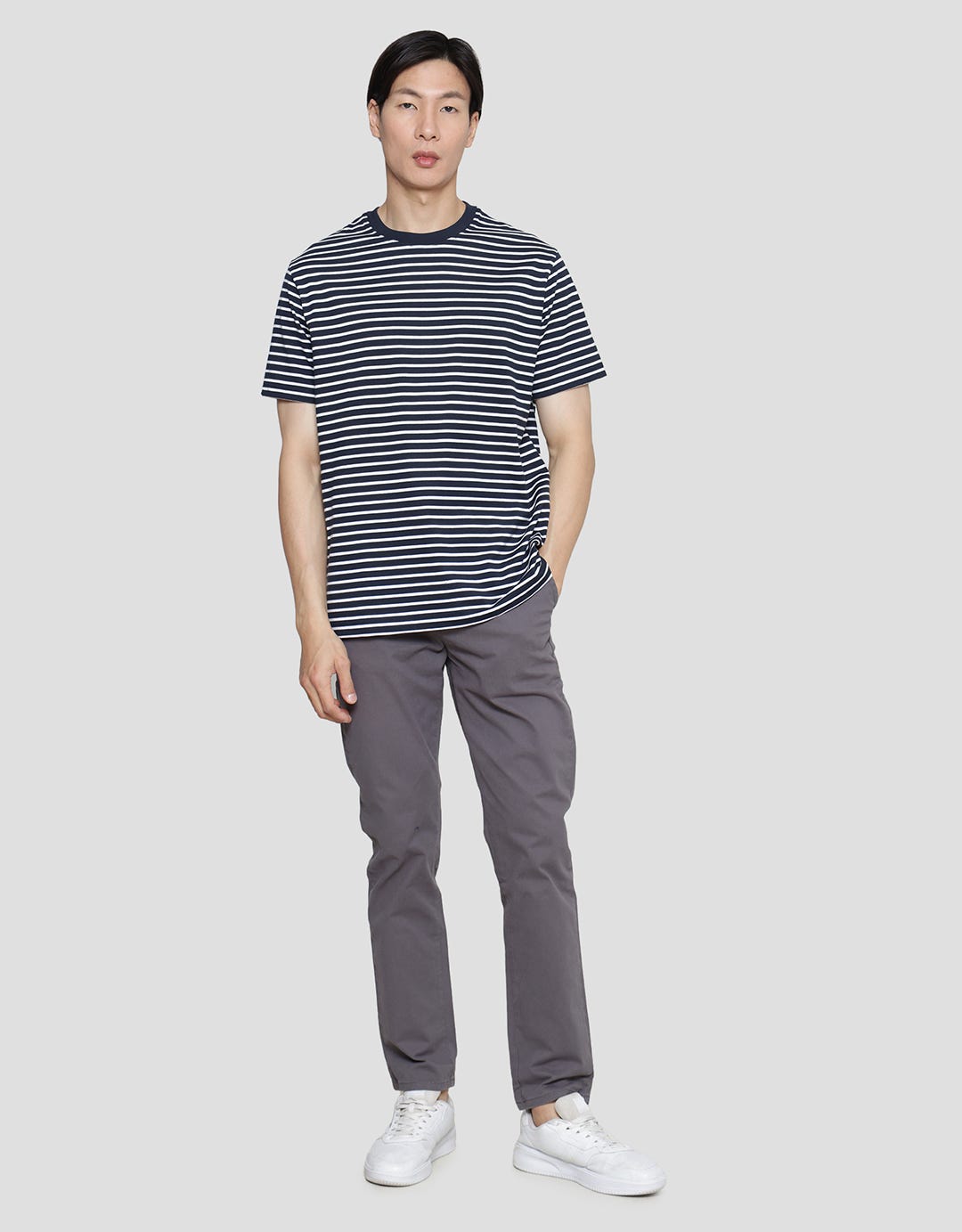 Cole Stripes Basic Men's Short Sleeve T-Shirt
