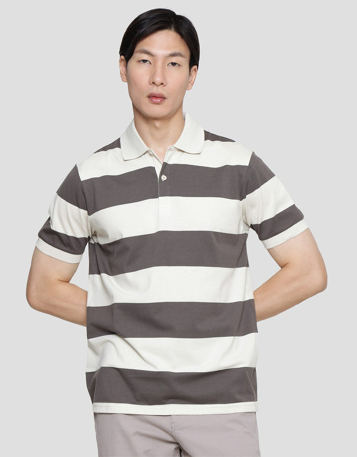 Cole Stripes Rugby Men's Collared T-Shirt