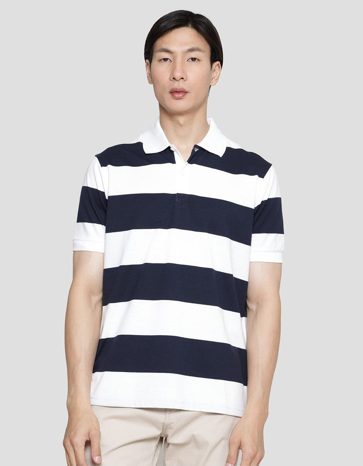 Cole Stripes Rugby Men's Collared T-Shirt