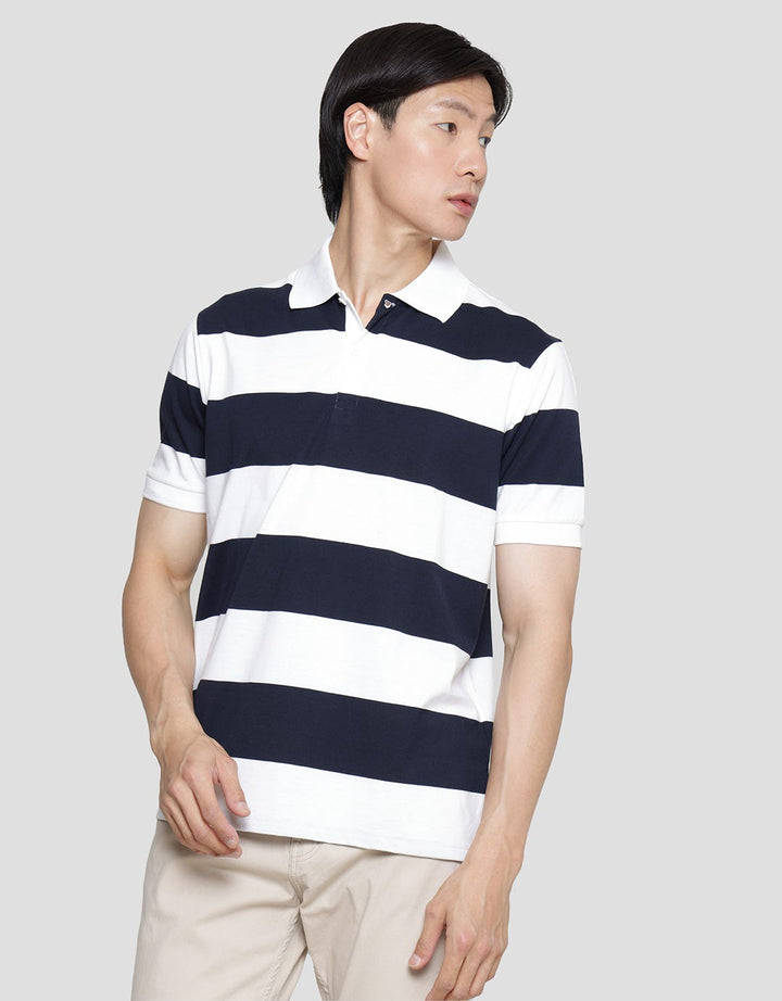 Cole Stripes Rugby Men's Collared T-Shirt