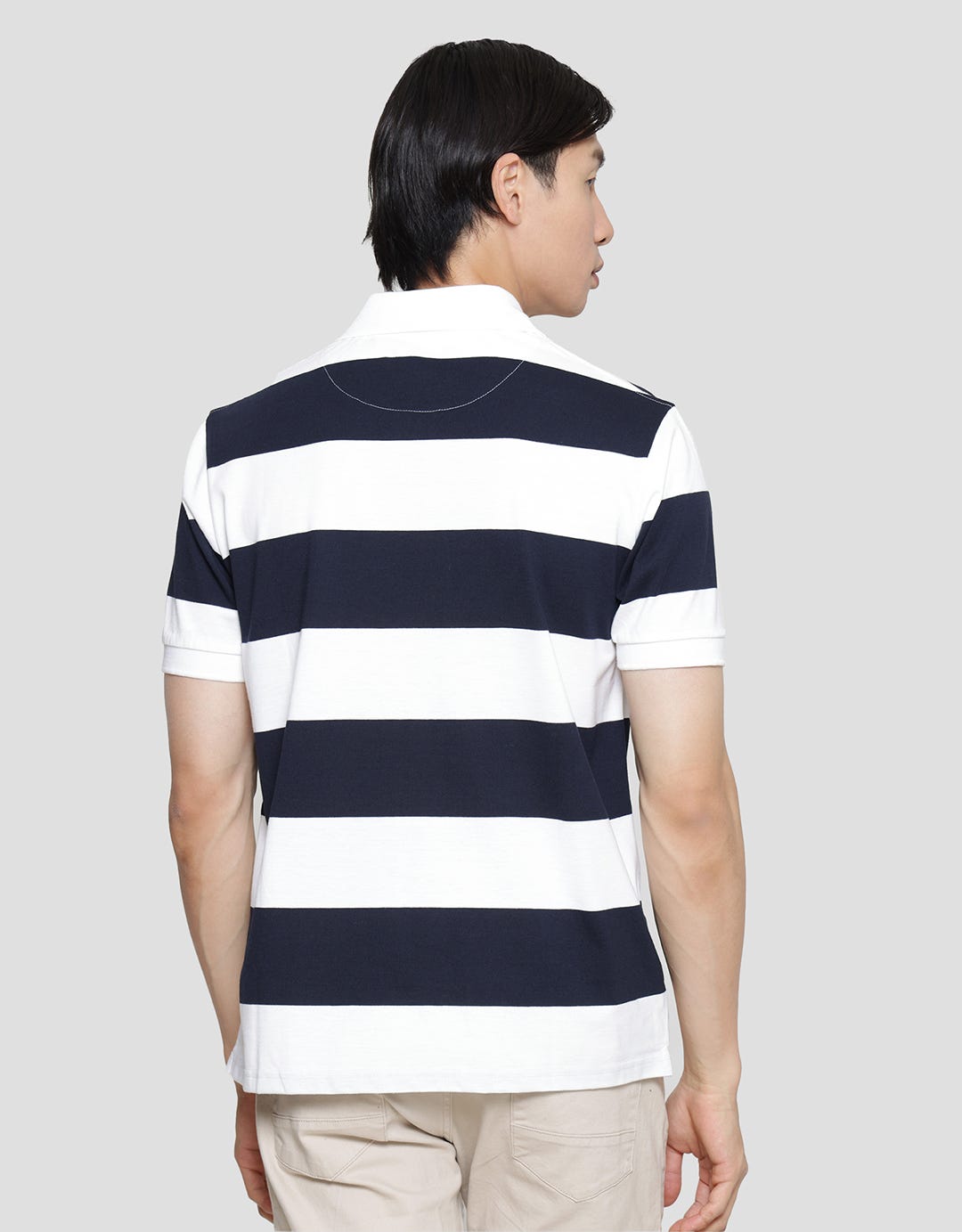 Cole Stripes Rugby Men's Collared T-Shirt